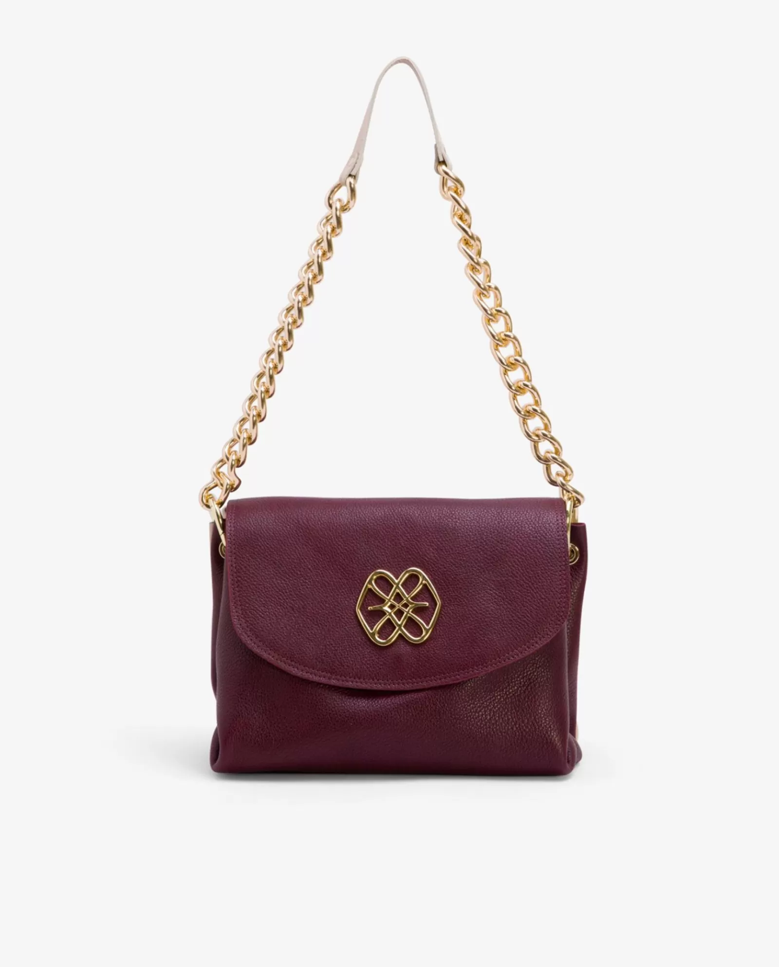 Bolso Bicolor Napa Bugui Burdeos^Cuplé Shop