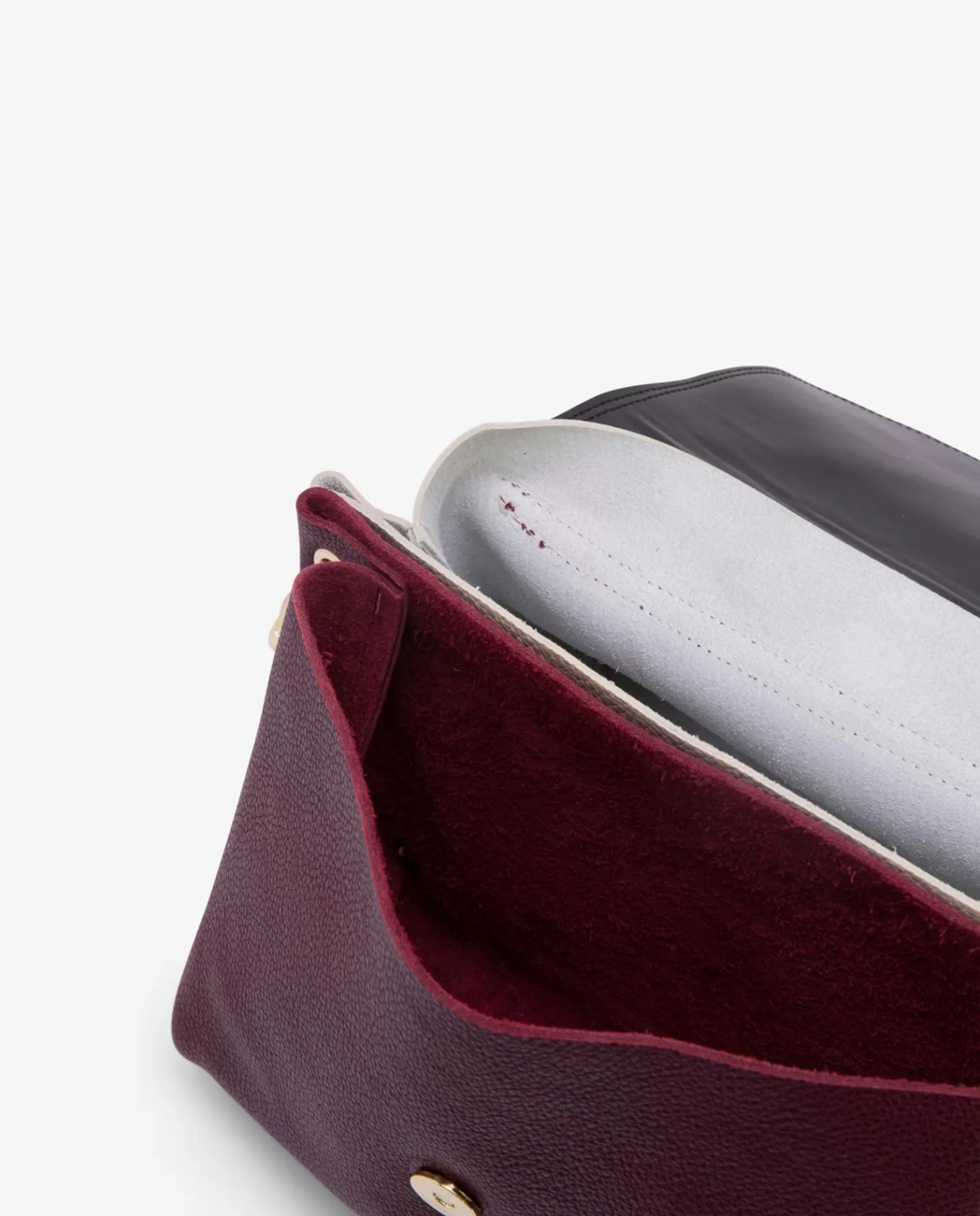 Bolso Bicolor Napa Bugui Burdeos^Cuplé Shop