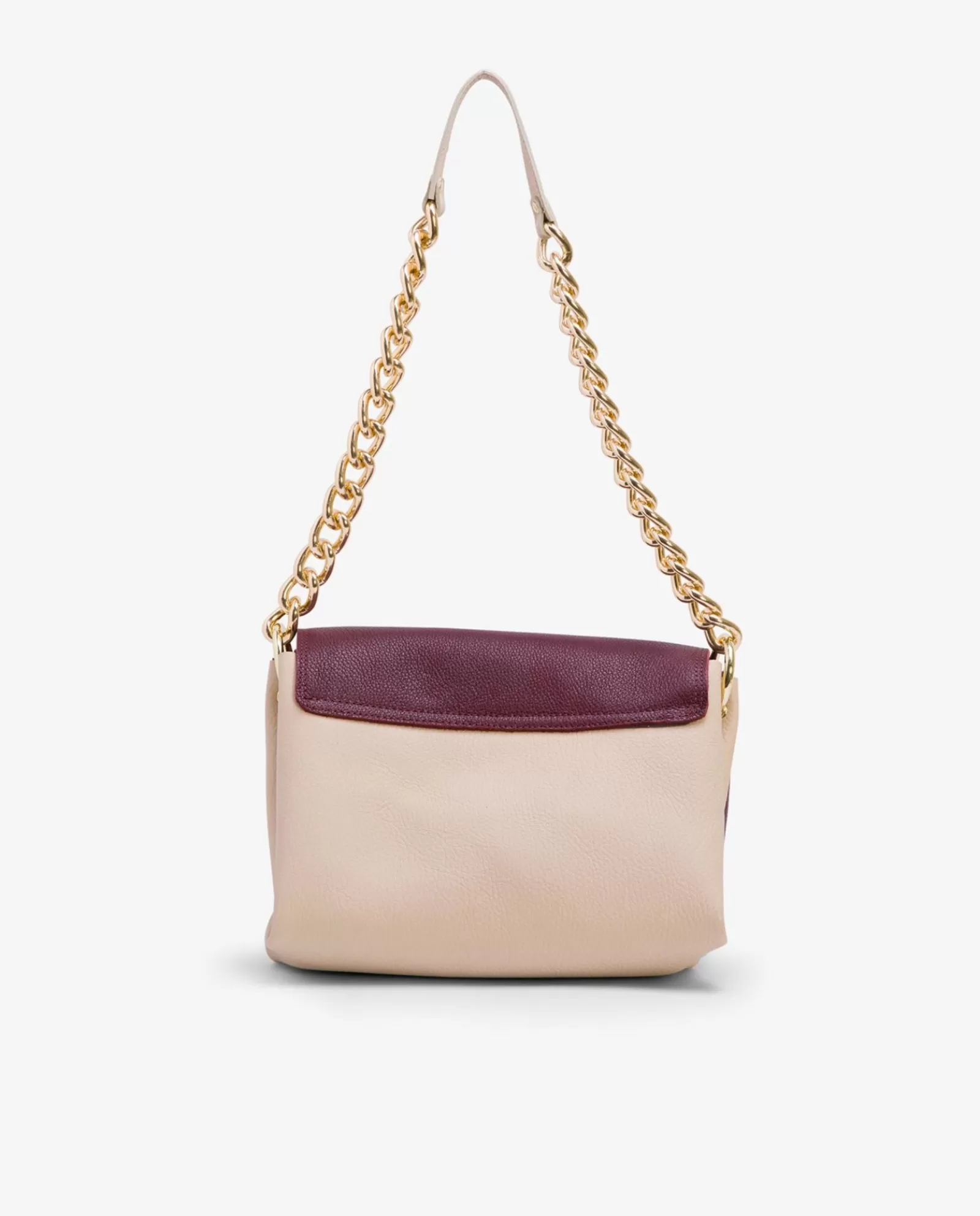 Bolso Bicolor Napa Bugui Burdeos^Cuplé Shop