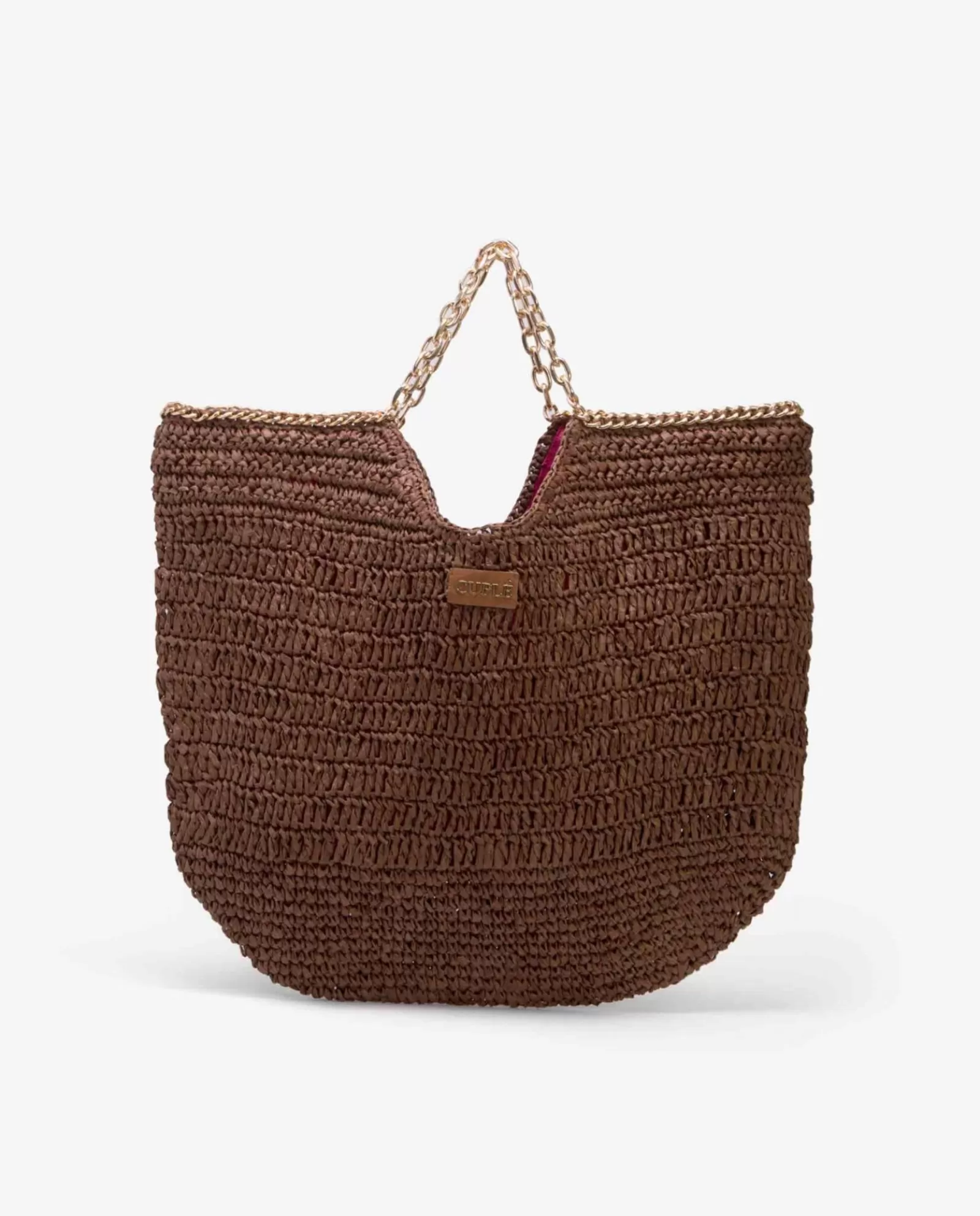 Bolso Capazo Rafia Marron^Cuplé Discount