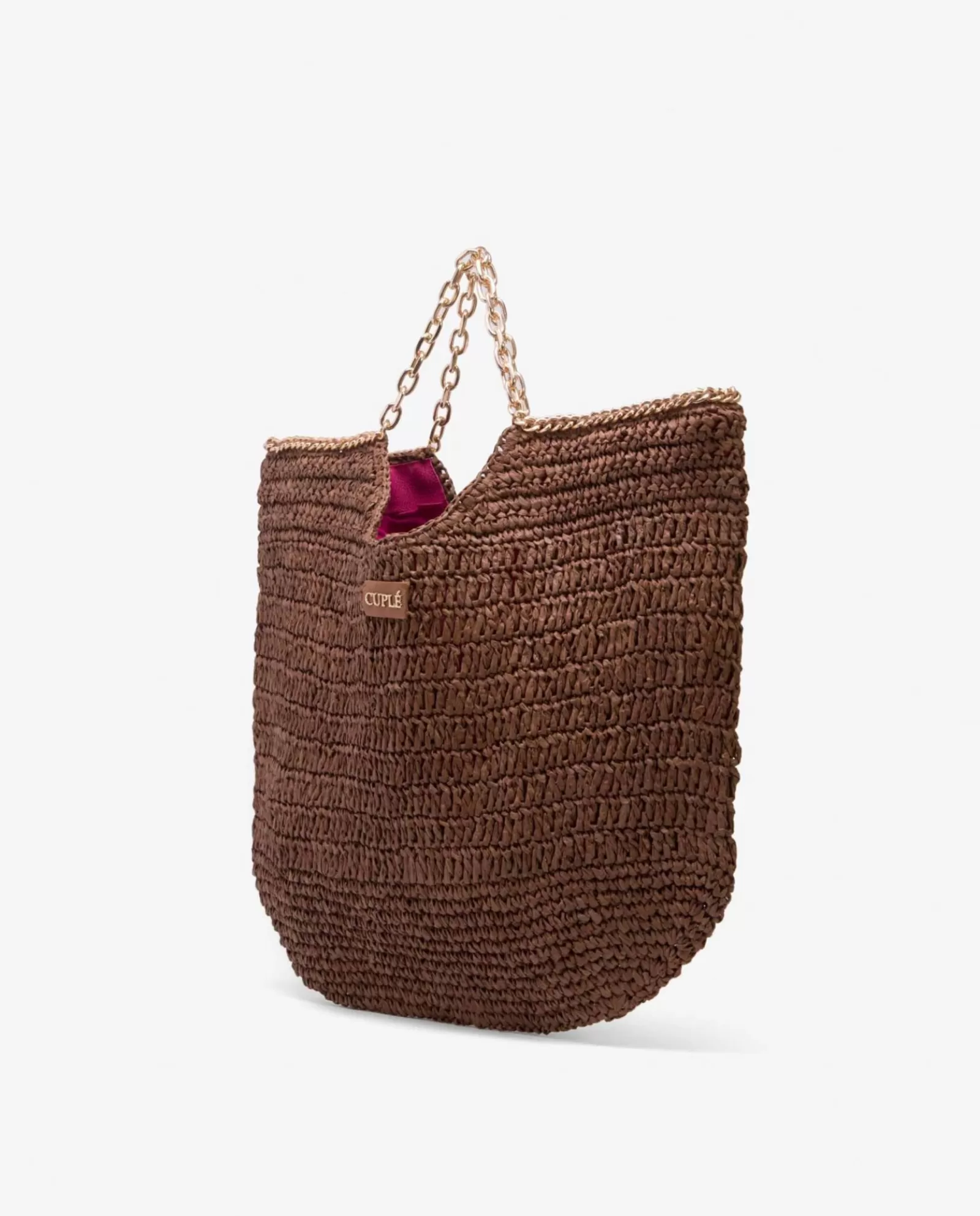 Bolso Capazo Rafia Marron^Cuplé Discount