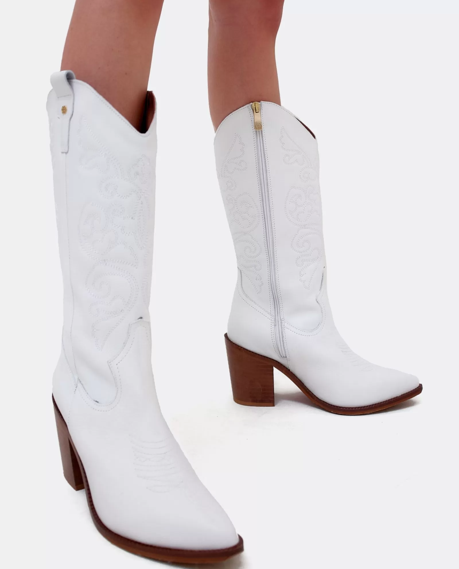 Bota Cow Napa Blanco^Cuplé Sale