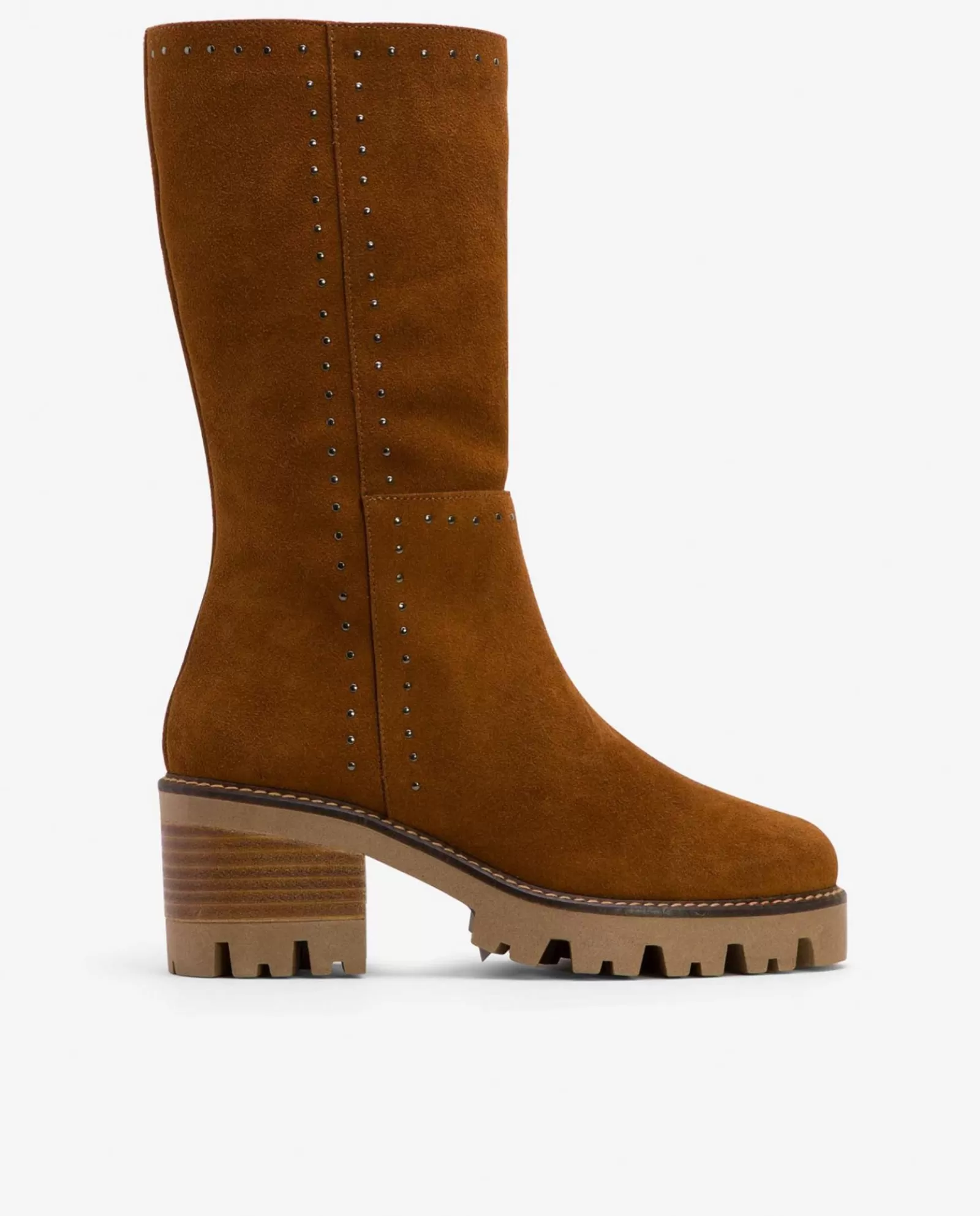 Bota Microtachas Serraje Cuero^Cuplé Flash Sale