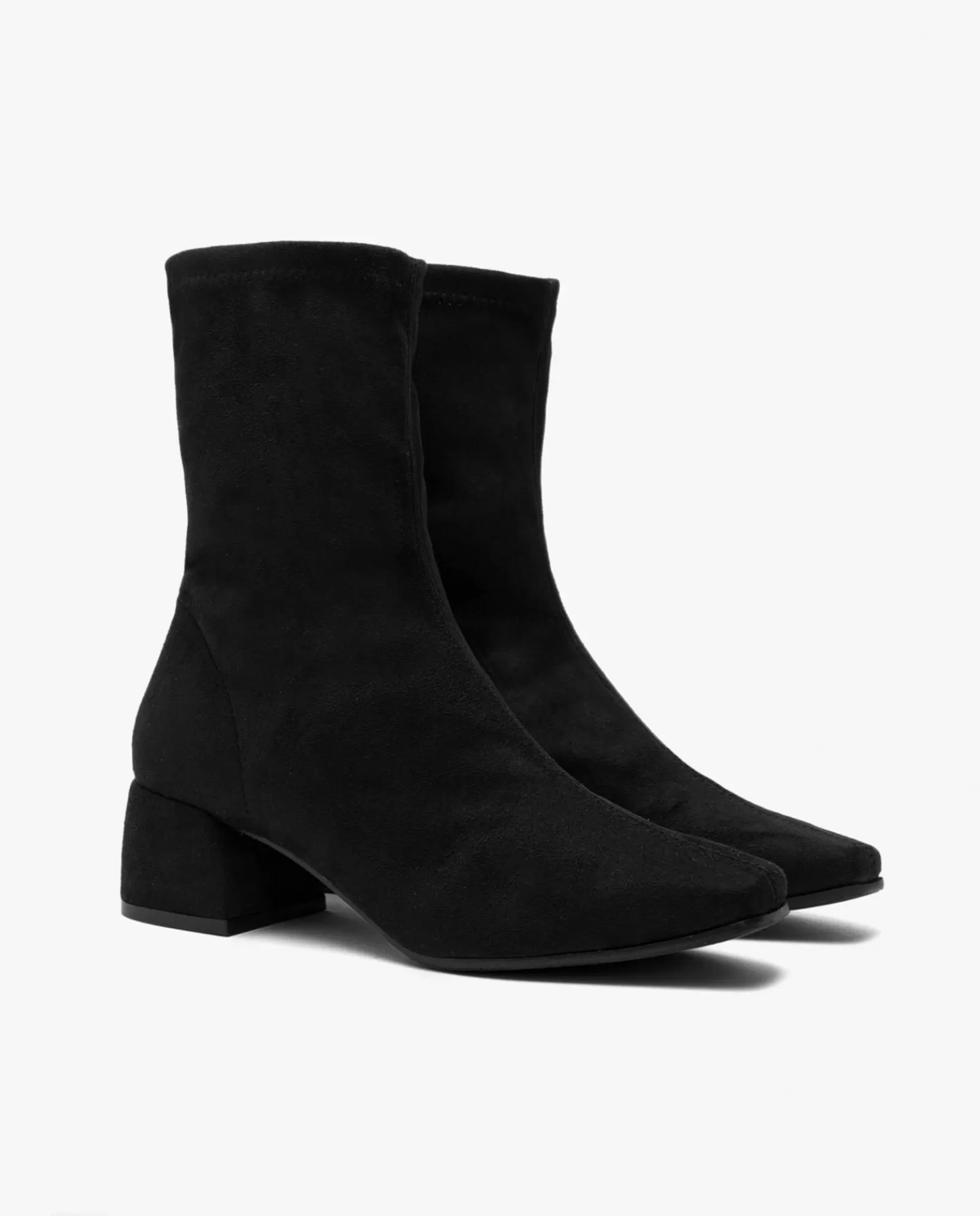 Botin Ultrasuede Strech Negro^Cuplé New