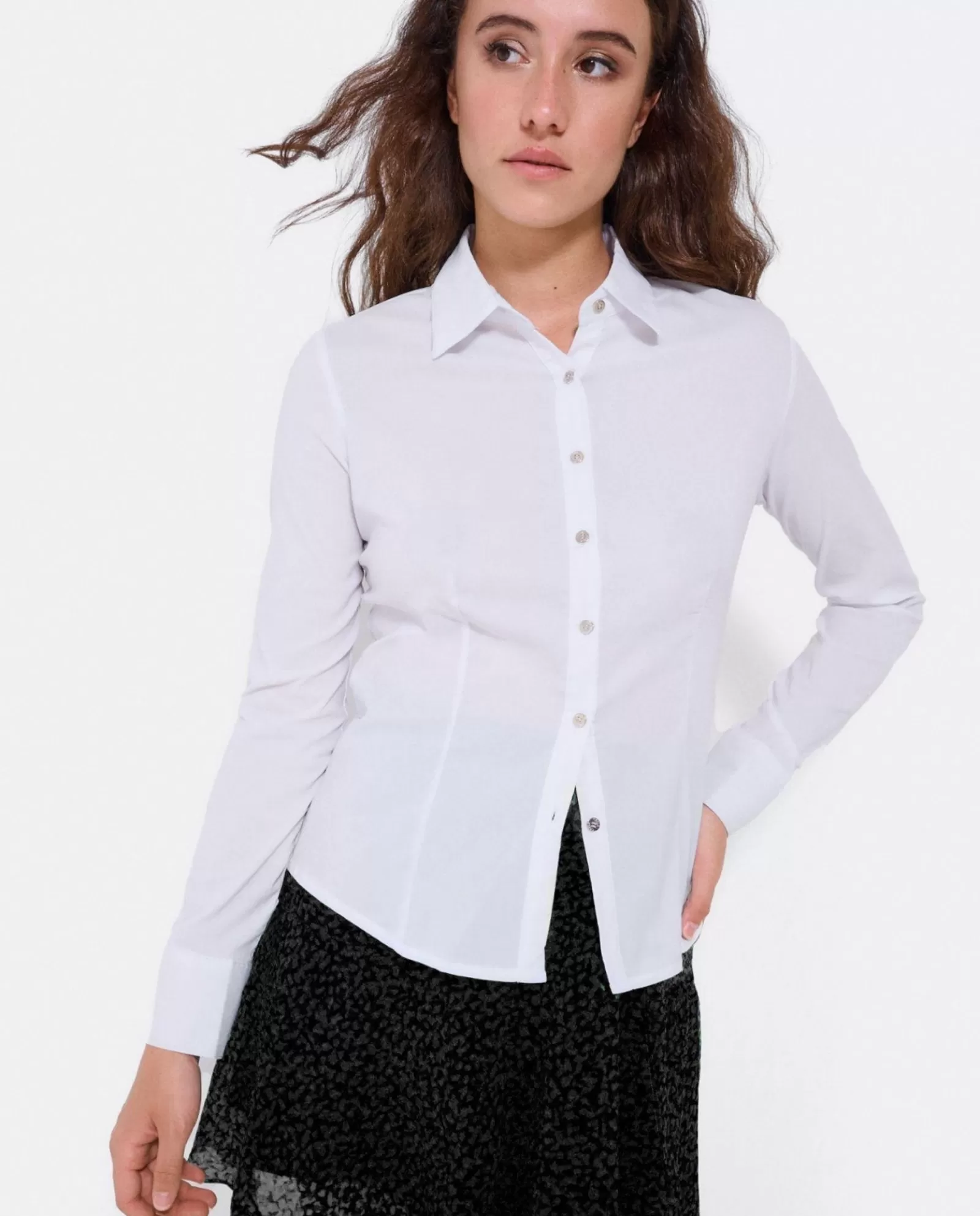 Camisa Entallada Popelin Blanco^Cuplé Cheap