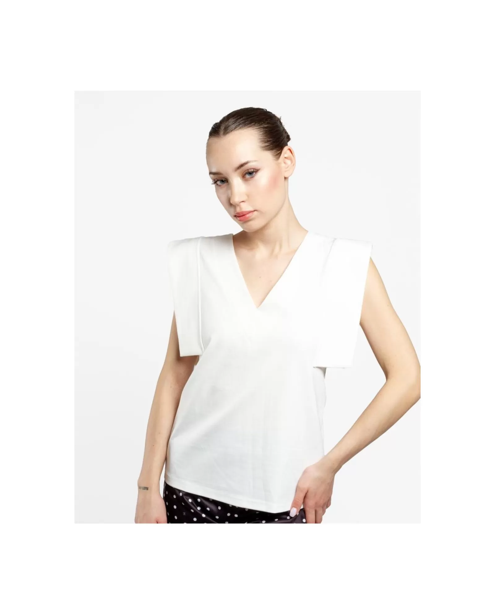 Camiseta Geometrica Punto Blanco^Cuplé Sale