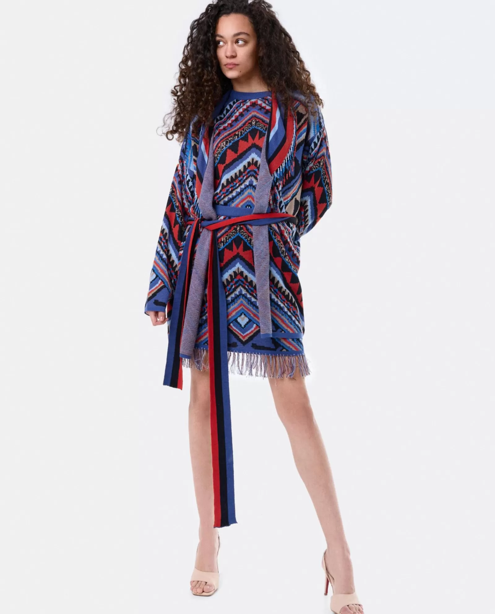 Cardigan Etnico Punto Tricot Multicolor^Cuplé Online