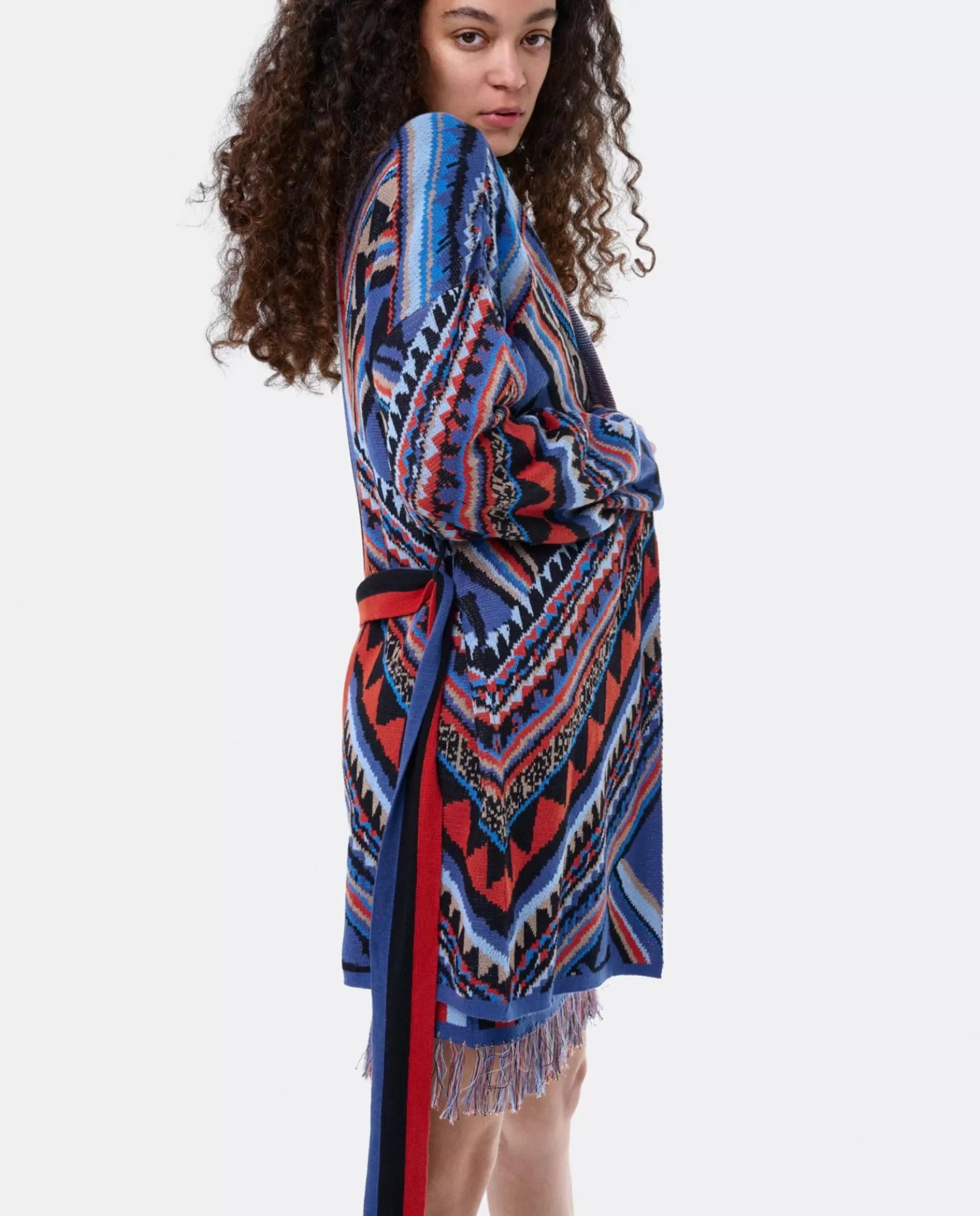Cardigan Etnico Punto Tricot Multicolor^Cuplé Online