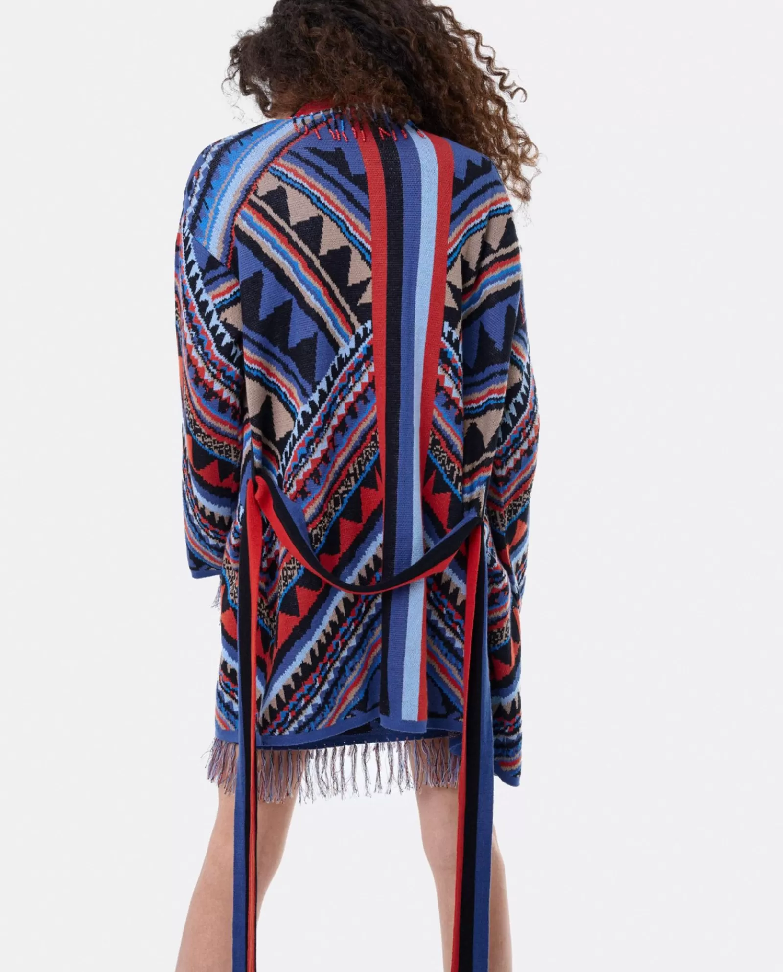 Cardigan Etnico Punto Tricot Multicolor^Cuplé Online