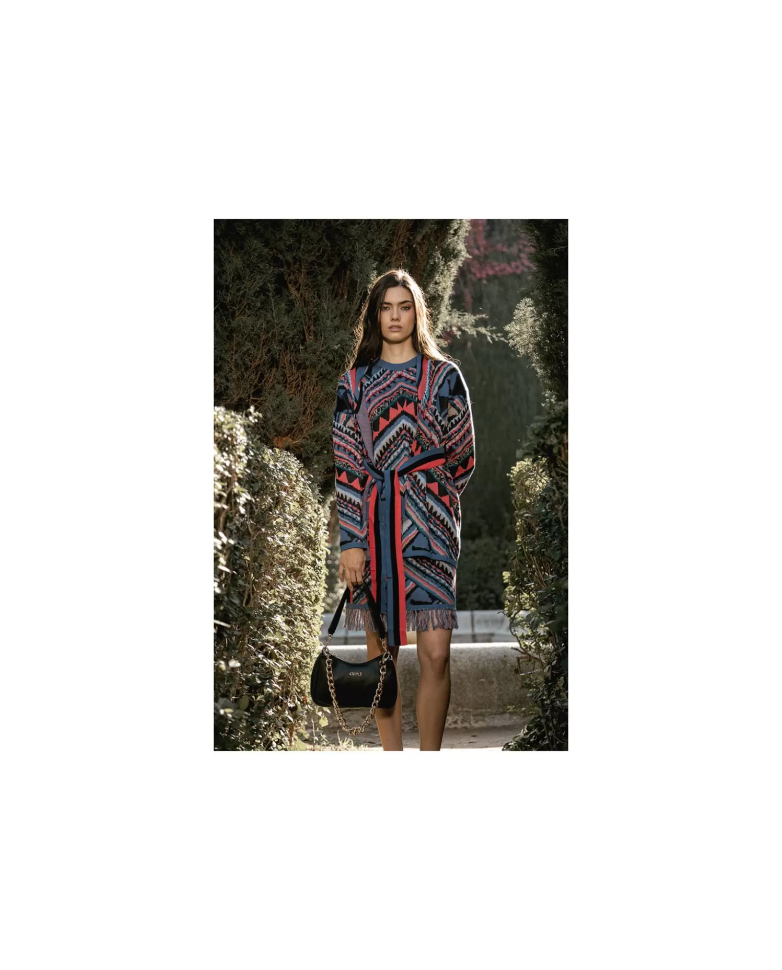 Cardigan Etnico Punto Tricot Multicolor^Cuplé Online