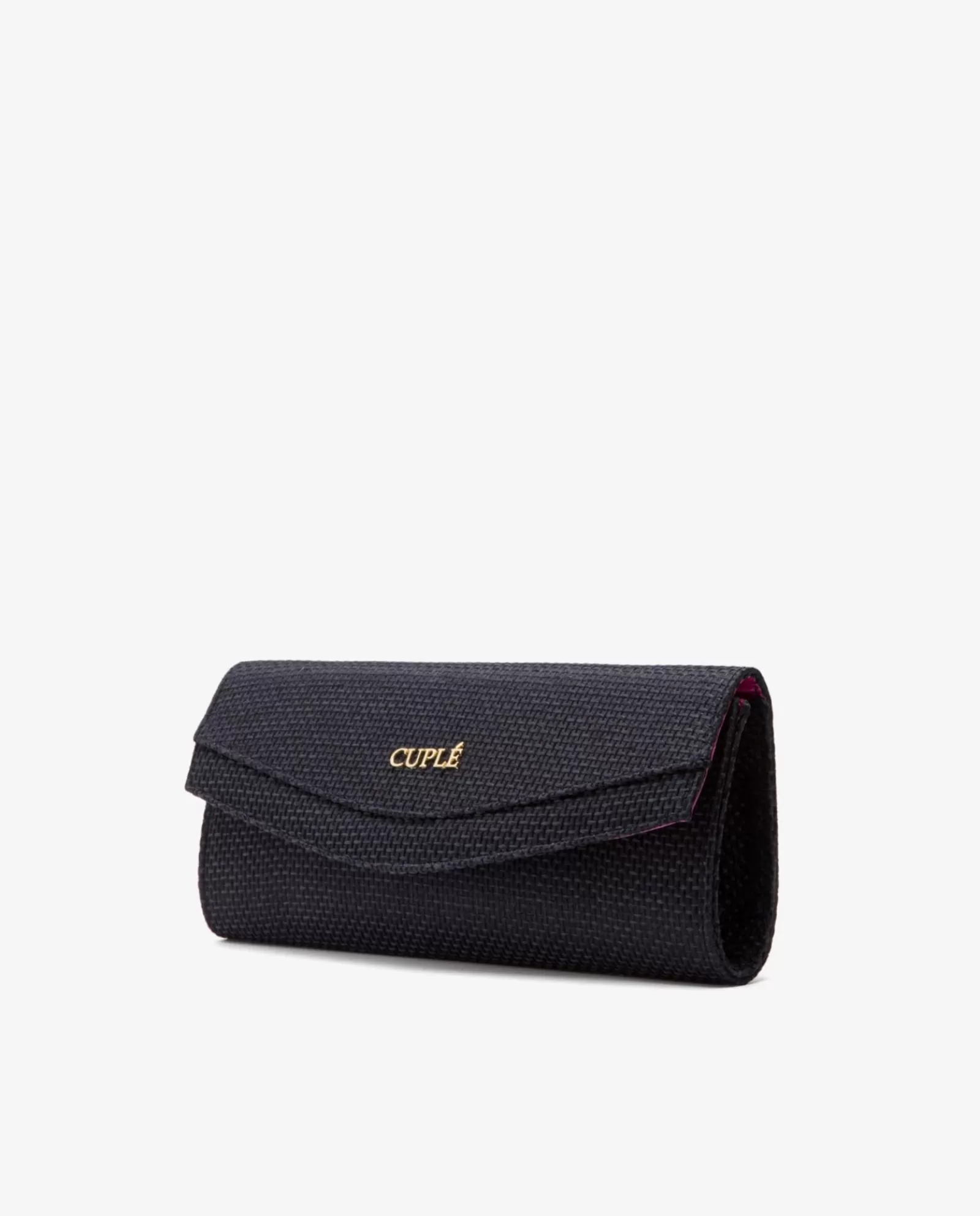 Cartera Mano Solapa Textil Negro^Cuplé Cheap