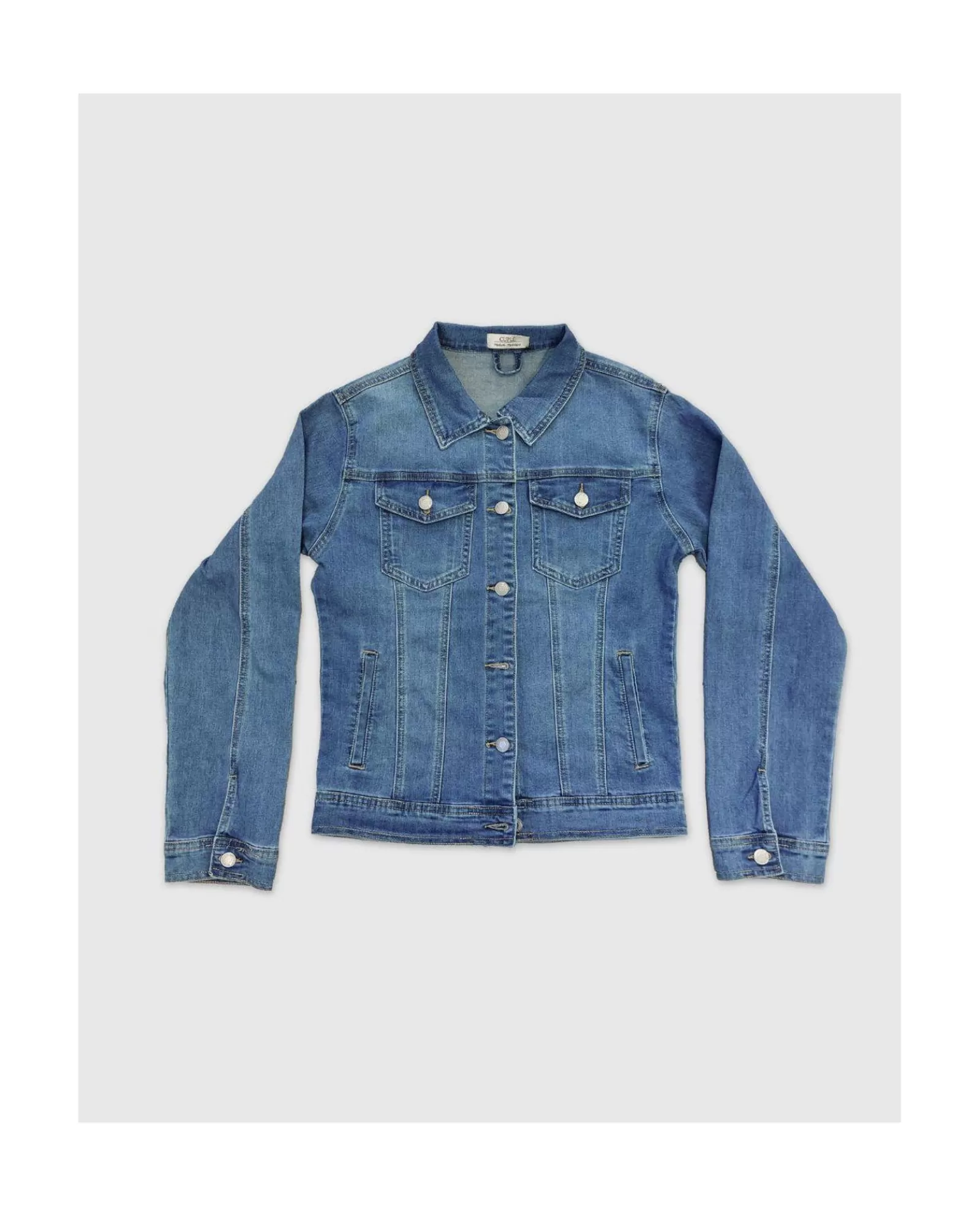 Chaqueta Flores Denim Azul^Cuplé Discount