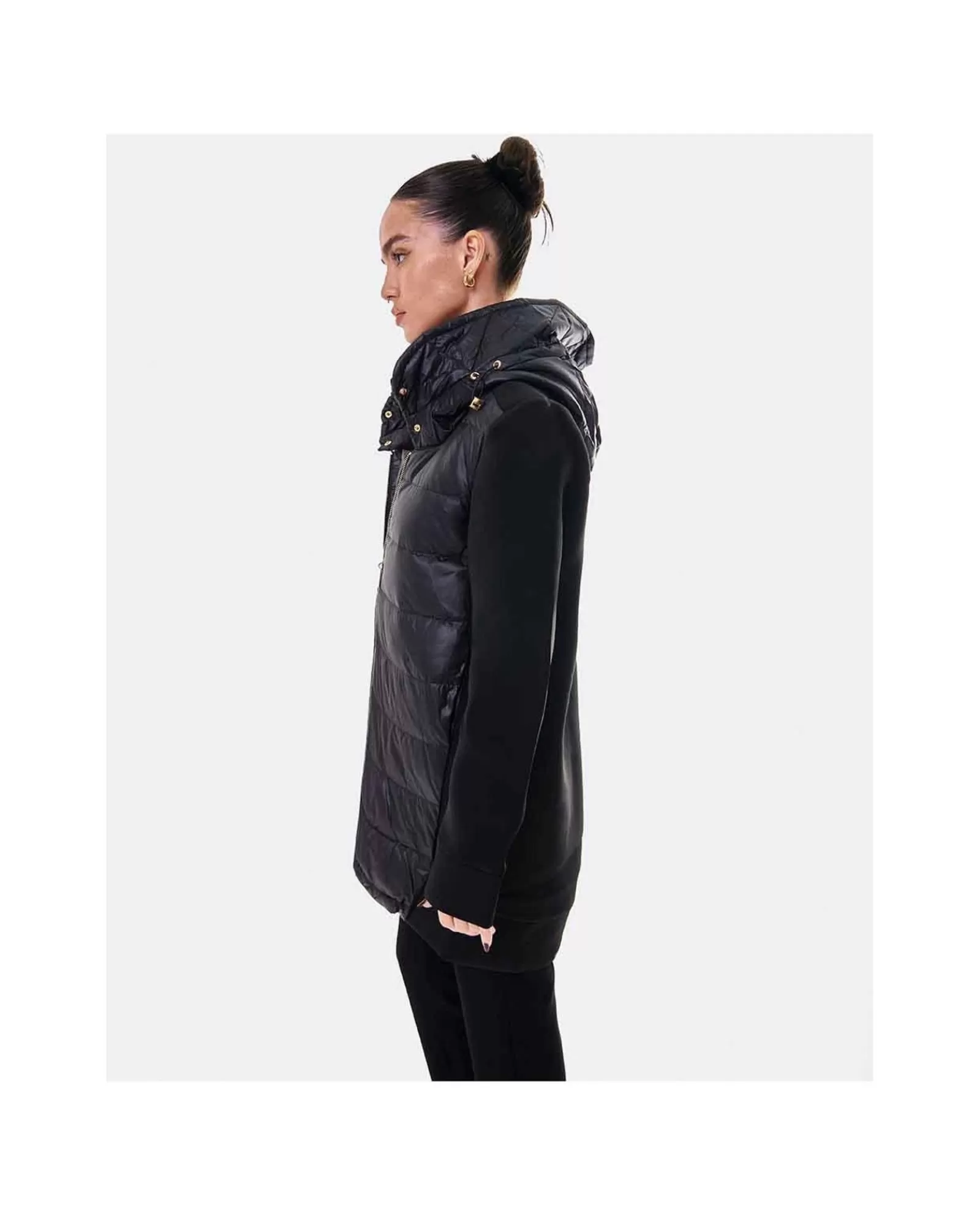 Chaqueta Neopreno Larga Neopreno Negro^Cuplé Sale