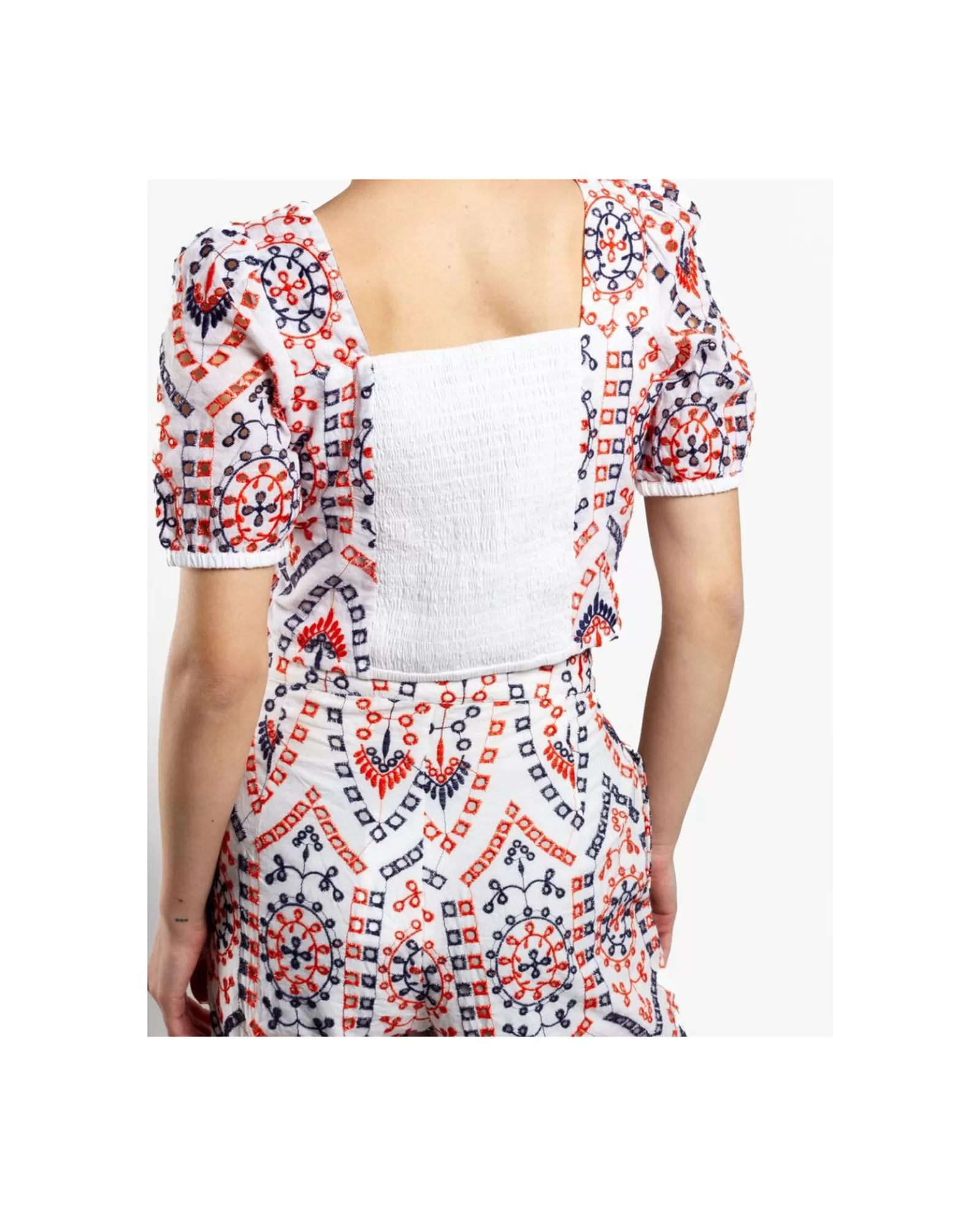 Crop Top Manga Algodon Multicolor^Cuplé Best Sale
