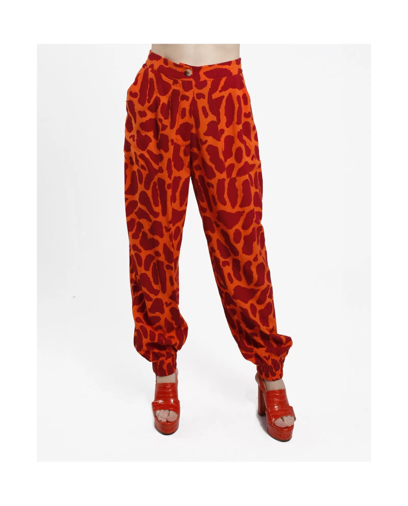 Pantalon Jogger Crep Estampado Jirafa^Cuplé Best Sale