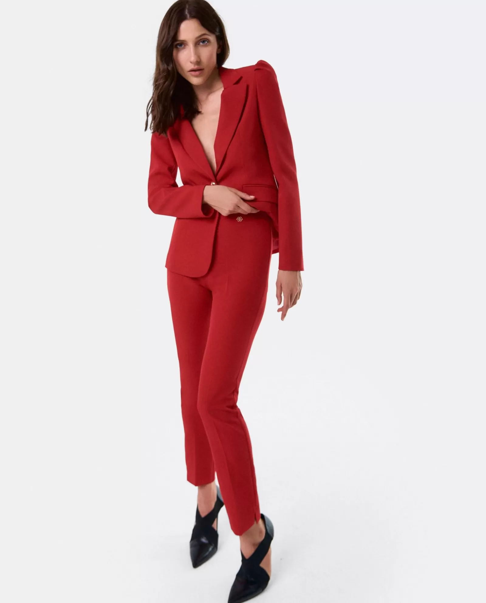 Pantalon Penelope Crep Rojo^Cuplé Cheap