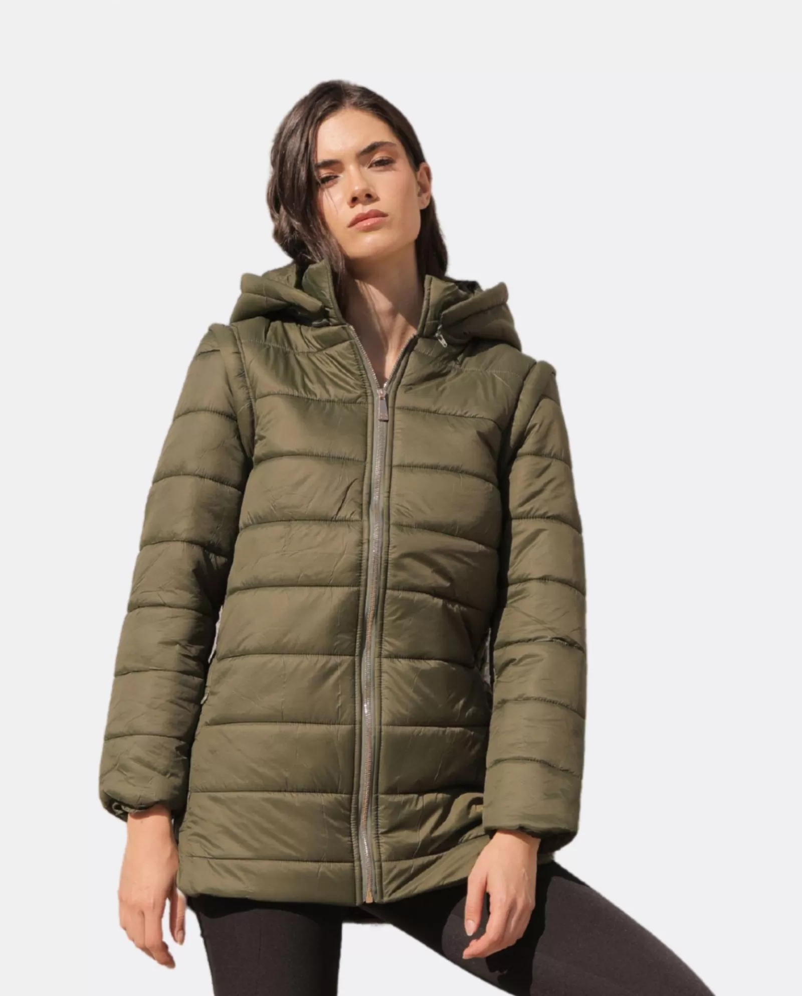 Parka Nylon Verde^Cuplé Online